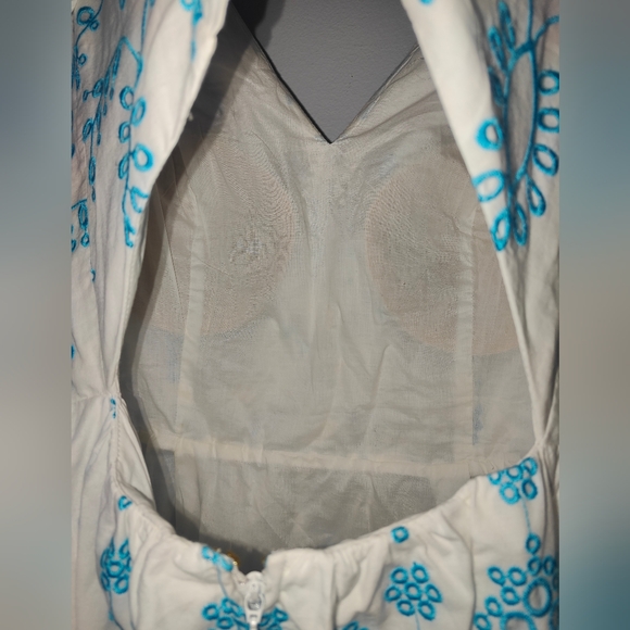 Lilly Pulitzer $328 Lillyanne Neon Turquoise Oasis Tie Back Midi Dress - Picture 13 of 17